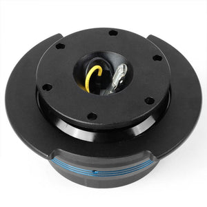 NRG Blue Stripes Black Body GEN 2.9 6-Hole Steering Wheel Quick Release Adapter-Interior-BuildFastCar