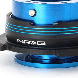 NRG Blue Stripes/Blue Body GEN 2.9 6-Hole Steering Wheel Quick Release Adapter-Interior-BuildFastCar
