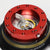 NRG Chrome Gold Stripes/Red Body GEN 2.9 6-Hole Steering Wheel Quick Release-Interior-BuildFastCar