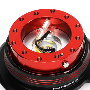 NRG Red Stripes/Red Body GEN 2.9 6-Hole Steering Wheel Quick Release Adapter-Interior-BuildFastCar