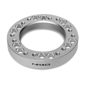 NRG SRK-500S Short Steering Wheel Hub Adapter Silver For Universal Fit-Interior-BuildFastCar