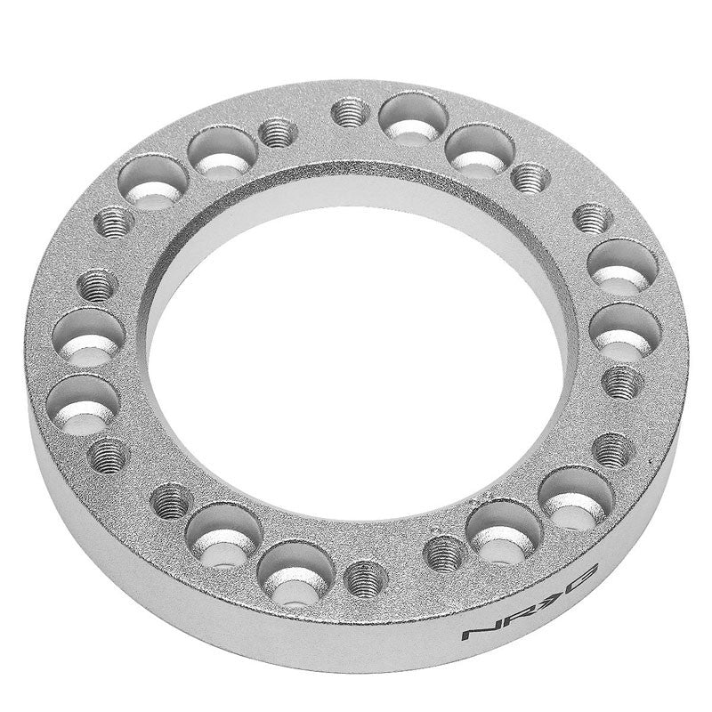 NRG SRK-500S Short Steering Wheel Hub Adapter Silver For Universal Fit-Interior-BuildFastCar