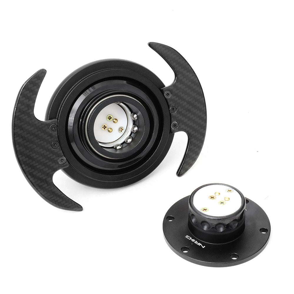 NRG Gen 3.0 Steering Wheel Quick Release Carbon Fiber Lever Handle SRK-650-CF-Steering Wheels & Accessories-BuildFastCar