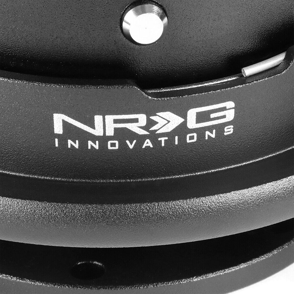 NRG SRK-700BK Gen 4.0 Aluminum Black Ring/Shift Steering Wheel Quick Release