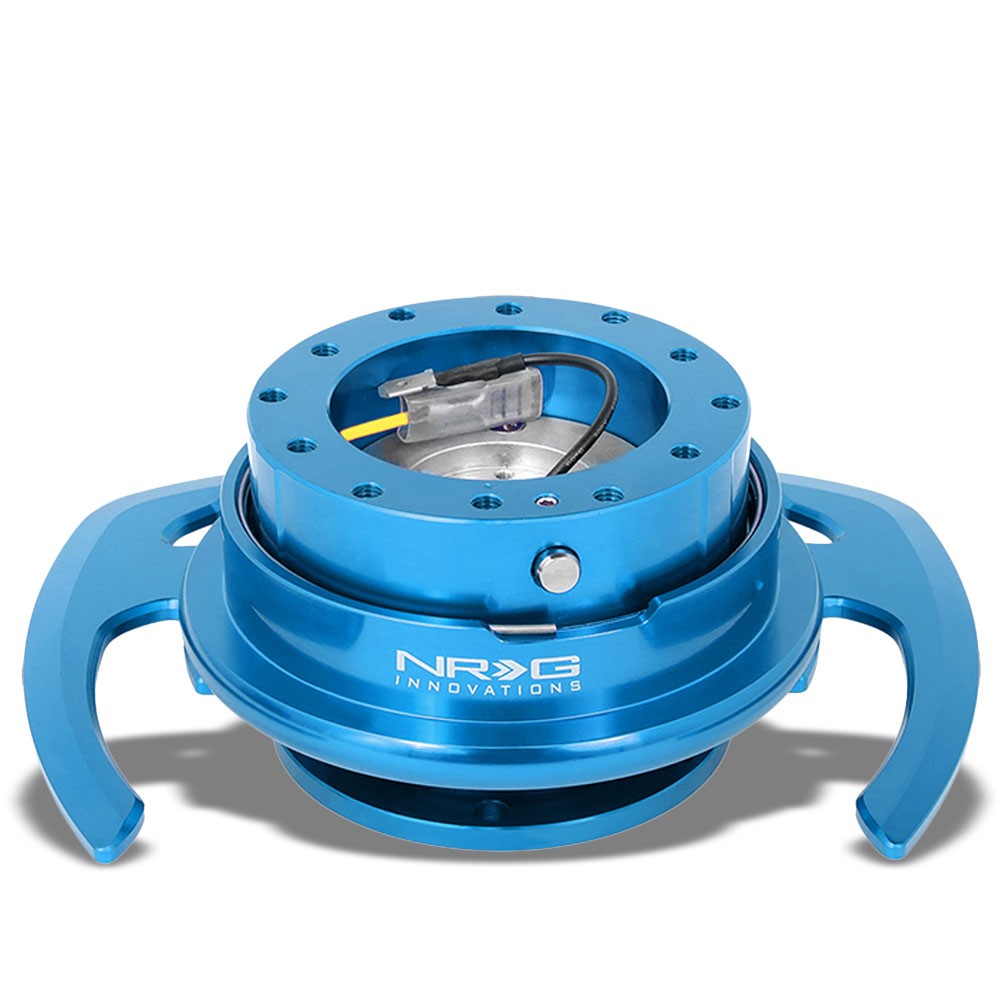 NRG Gen4.0 Blue Anodized Aluminum Steering Wheel Quick Release Adapter SRK-700BL