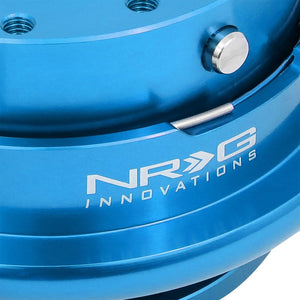 NRG Gen4.0 Blue Anodized Aluminum Steering Wheel Quick Release Adapter SRK-700BL-Steering Wheels & Accessories-BuildFastCar