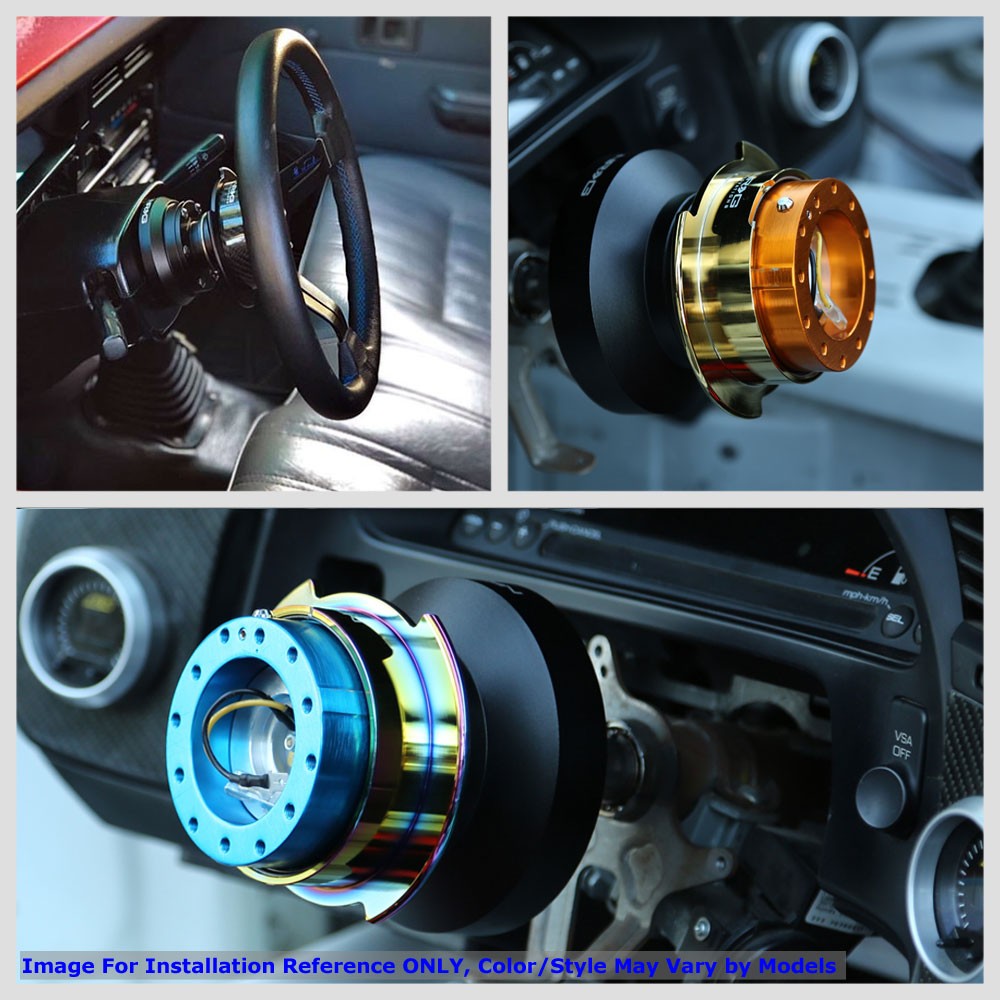 NRG Gen 4.0 Red Anodized Aluminum Steering Wheel Quick Release Adapter SRK-700RD-Steering Wheels & Accessories-BuildFastCar