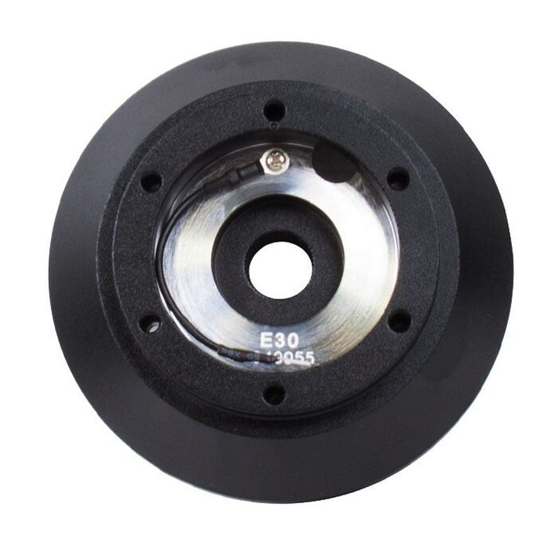 NRG SRK-E30H Short Steering Wheel Hub Adapter Black For 88-90 BMW M3-Interior-BuildFastCar