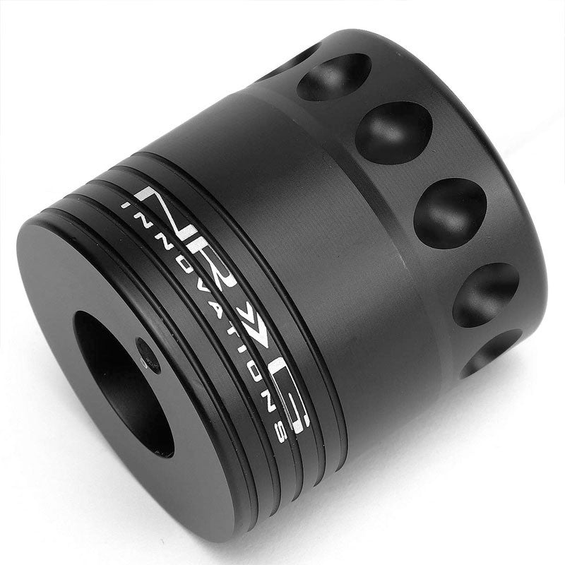 NRG SRK-R140-BK Short Steering Wheel Hub Adapter Black For 89-98 Nissan 240SX-Interior-BuildFastCar