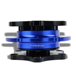 NRG SFI 42.1 Steering Wheel Quick Release Adapter Black Blue NRG-SRK-R200BK-BL