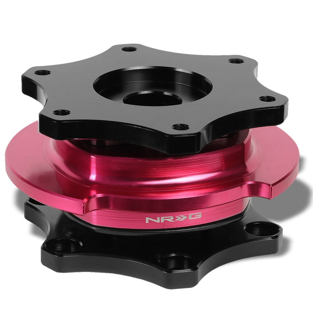 NRG SFI 42.1 Steering Wheel Quick Release Adapter Black Pink NRG-SRK-R200BK-PK