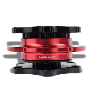 NRG SFI 42.1 Steering Wheel Quick Release Adapter Black Red NRG-SRK-R200BK-RD