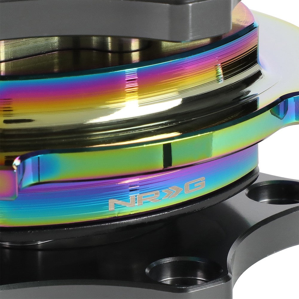 NRG SRK-R200GM-MC SFI 42.1 Quick Release Adapter Gun Metal Core/Neo Chrome Ring