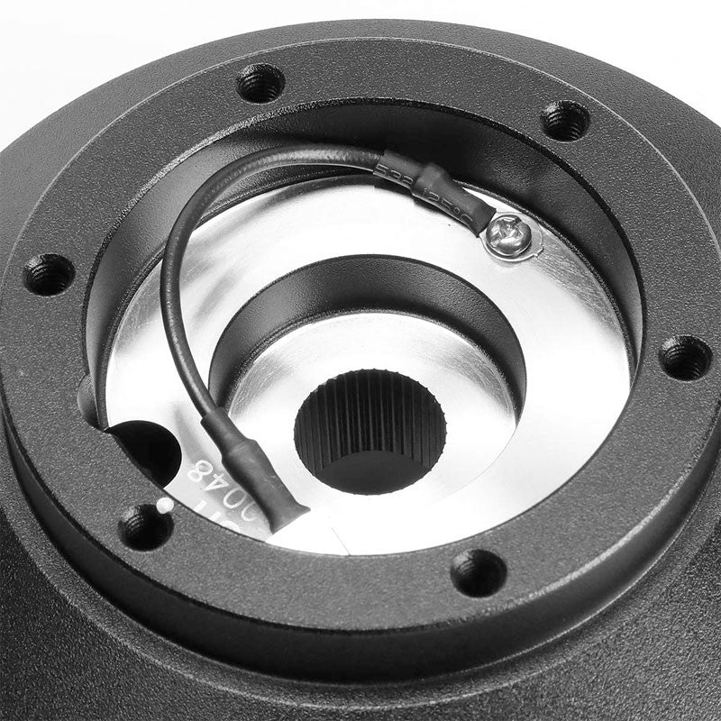 NRG SRK-SSH Short Steering Wheel Hub Adapter Black For 2015+ Polaris Slingshot-Interior-BuildFastCar