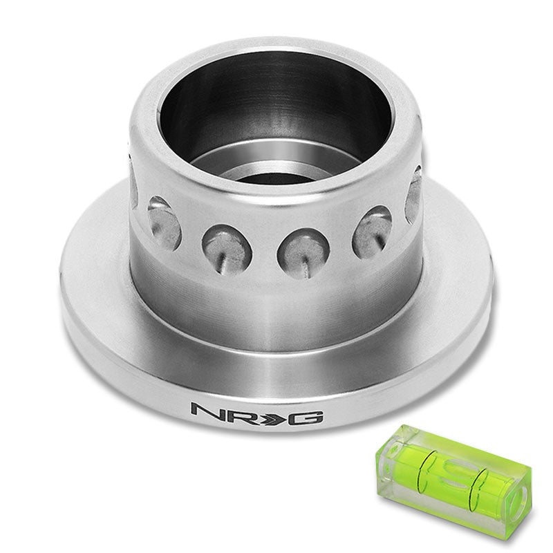 NRG SRK-SWH-1 Steering Wheel Short Spline Hub Adapter Silver For 5/8" Clearance-Interior-BuildFastCar