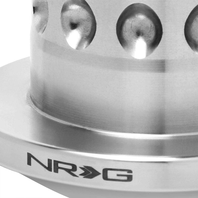 NRG SRK-SWH Steering Wheel Short Spline Hub Adapter Silver For 3/4" Clearance-Interior-BuildFastCar