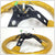 NRG Gold Carbon Fiber look/Black 3 Spokes 3.0" Deep Dish 6-Bolt 350mm Steering Wheel