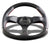 Black Leather/Carbon Fiber D-Shape Flat Bottom 320mm ST-009CFRS NRG Steer Wheel-Interior-BuildFastCar