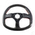 Black Leather/Carbon Fiber D-Shape Flat Bottom 320mm ST-009CFRS NRG Steer Wheel-Interior-BuildFastCar