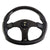 Black/Carbon Fiber Center Spoke 350mm ST-013CFCF NRG Steering Wheel+Horn Button-Interior-BuildFastCar