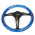 NRG ST-015BK-BL 305mm/2" Deep Dish Wood Grain Slit Holes Racing Steering Wheel-Steering Wheels & Accessories-BuildFastCar