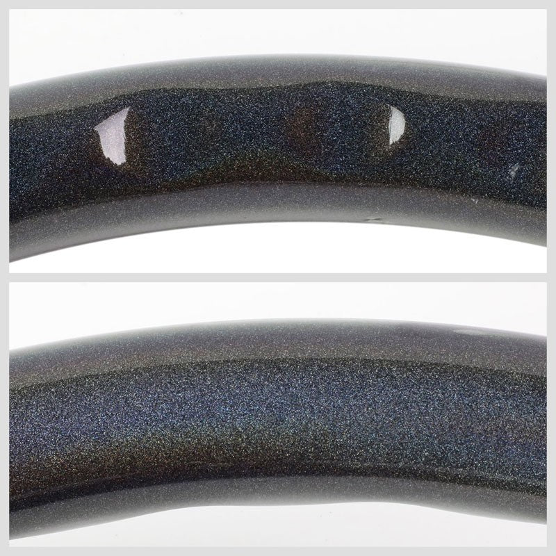 NRG Sparkle Black Wood Gain/Chrome Spokes Deep Dish 6-Bolt 350mm Steering Wheel-Interior-BuildFastCar