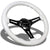 White Glow Green Wood Grain 350mm 2" Deep ST-015CH-GL NRG Steering Wheel+Horn-Interior-BuildFastCar