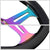 Black Wood/Neo Chrome Slit Hole 310mm ST-310BK-MC NRG Steering Wheel+Horn Button