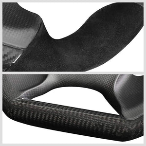 Carbon Fiber D-Shape Flat Bottom 320mm ST-X10CF-S NRG Steering Wheel+Horn Button-Interior-BuildFastCar