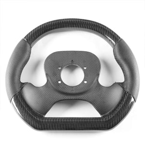 Carbon Fiber D-Shape Flat Bottom 320mm ST-X10CF NRG Steering Wheel+Horn Button-Interior-BuildFastCar
