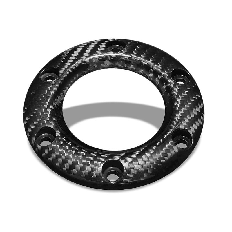 NRG STR-001CF Carbon Fiber 6-Bolt Steering Wheel Horn Button Ring Retainer-Steering Wheels & Accessories-BuildFastCar