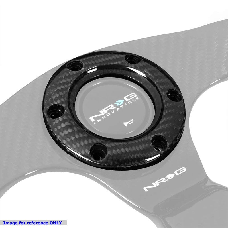 NRG STR-001CF Carbon Fiber 6-Bolt Steering Wheel Horn Button Ring Retainer-Steering Wheels & Accessories-BuildFastCar