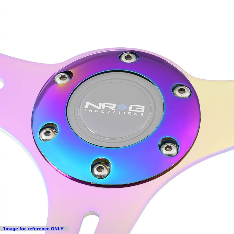 NRG STR-001MC Neo Chrome 6-Bolt Steering Wheel Horn Button Ring Retainer-Steering Wheels & Accessories-BuildFastCar