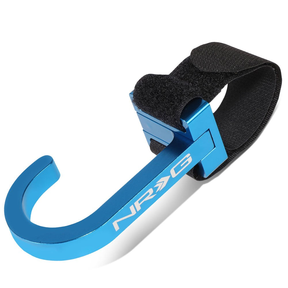 NRG STR-100BL Blue Adjustable Loop Multi Purpose Steering Wheel Hook NRG-STR-100BL