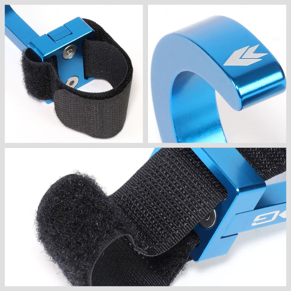 NRG STR-100BL Blue Adjustable Loop Multi Purpose Steering Wheel Hook NRG-STR-100BL