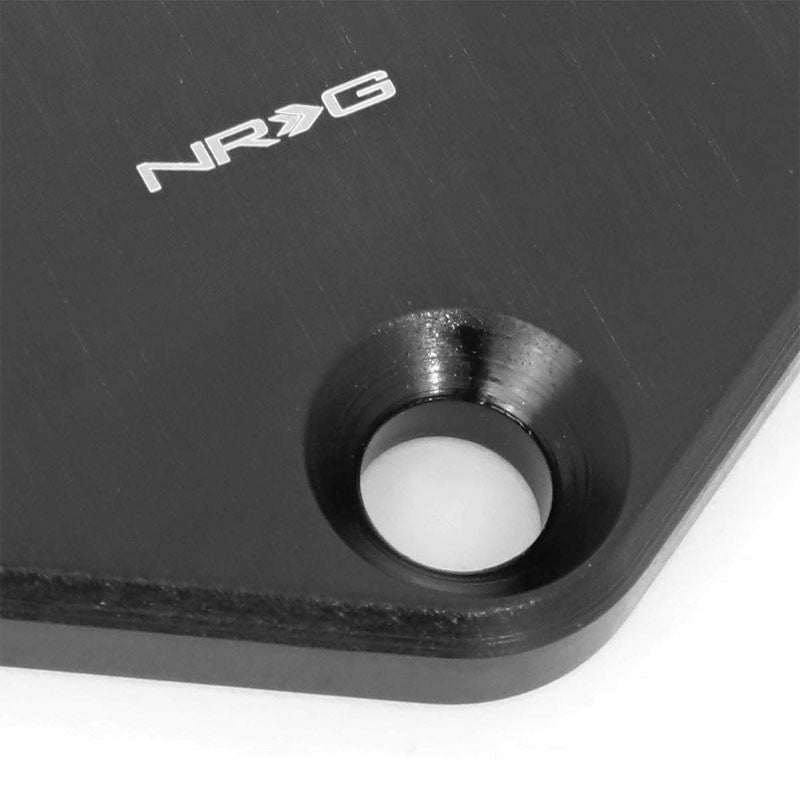NRG STR-620BK Aluminum Black Anodized Steering Wheel Horn Delete Plate Cover-Steering Wheels & Accessories-BuildFastCar