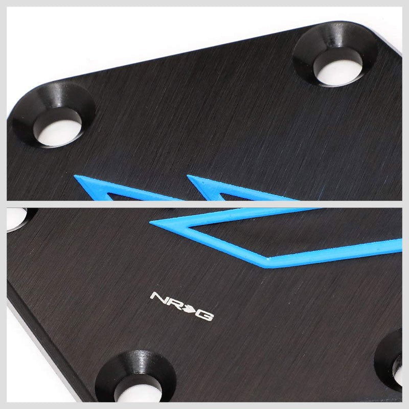 NRG STR-620BK Aluminum Black Anodized Steering Wheel Horn Delete Plate Cover-Steering Wheels & Accessories-BuildFastCar