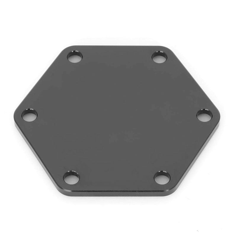 NRG STR-620BK Aluminum Black Anodized Steering Wheel Horn Delete Plate Cover-Steering Wheels & Accessories-BuildFastCar