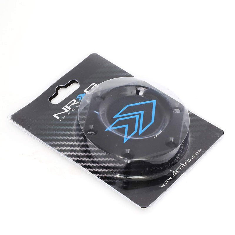 NRG STR-620BK Aluminum Black Anodized Steering Wheel Horn Delete Plate Cover-Steering Wheels & Accessories-BuildFastCar
