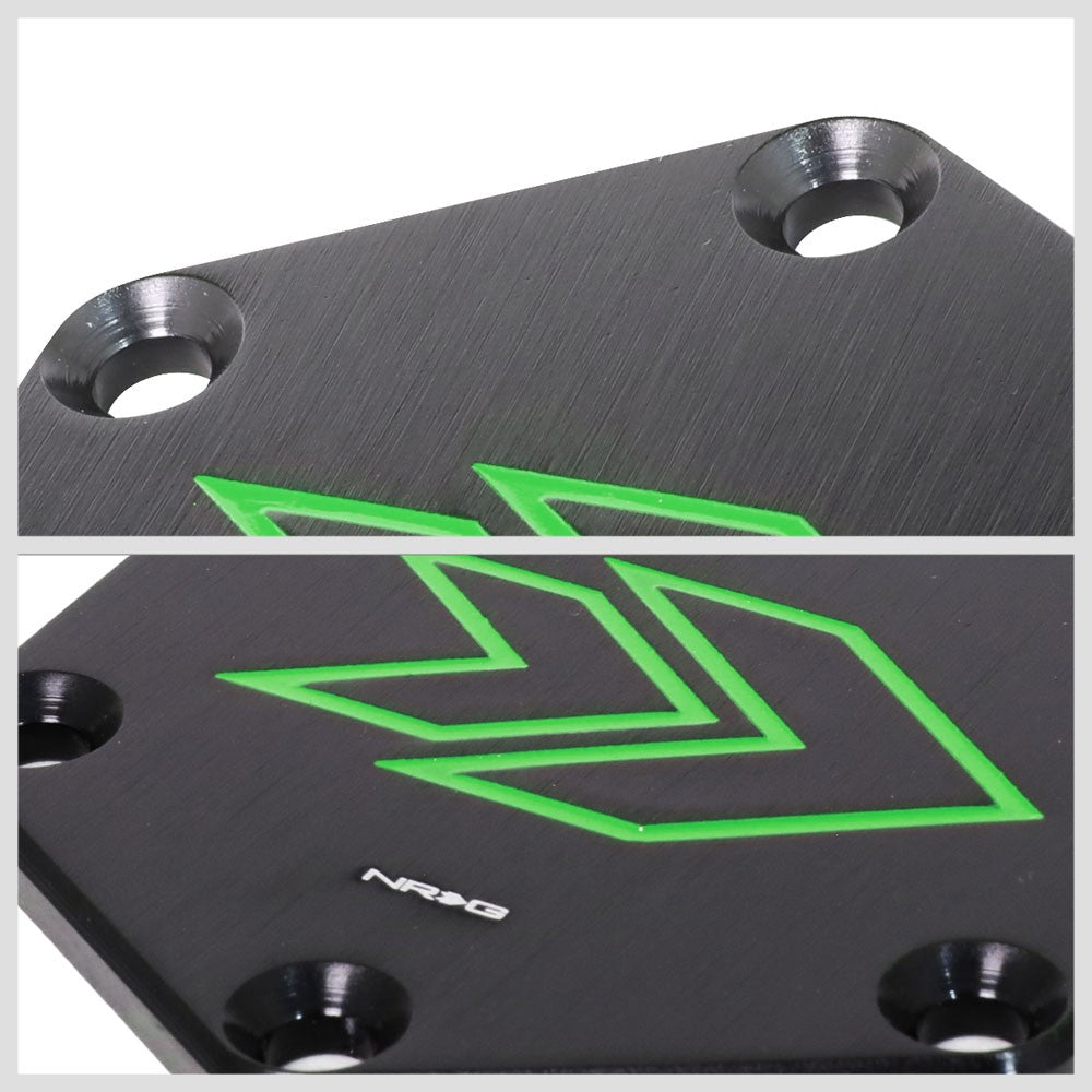 NRG STR-620GN Green Arrow Engraved Steering Wheel Horn Plate Cover NRG-STR-620GN