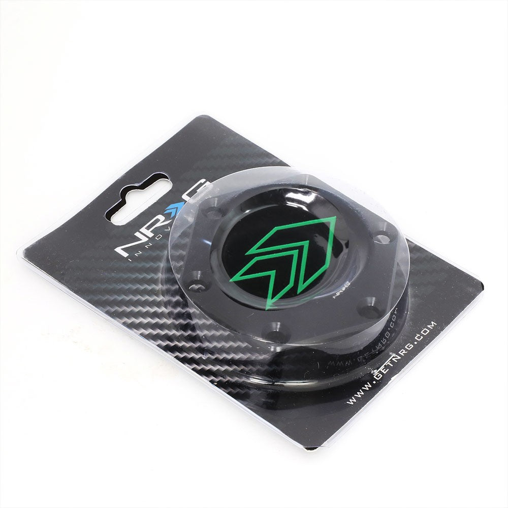 NRG STR-620GN Green Arrow Engraved Steering Wheel Horn Plate Cover NRG-STR-620GN