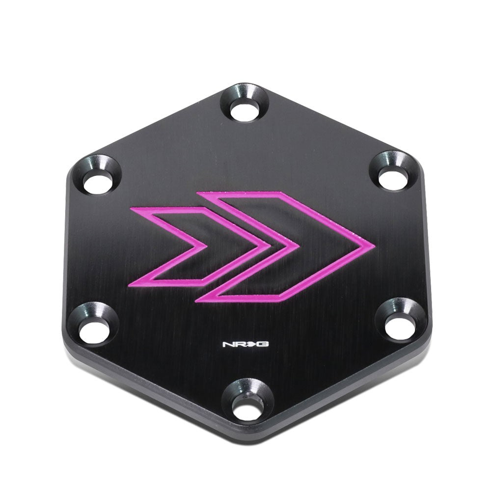 NRG STR-620PP Purple Arrow Engraved Steering Wheel Horn Plate Cover NRG-STR-620PP