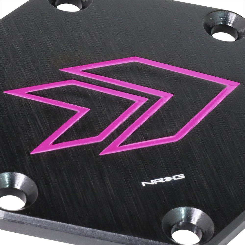 NRG STR-620PP Purple Arrow Engraved Steering Wheel Horn Plate Cover NRG-STR-620PP