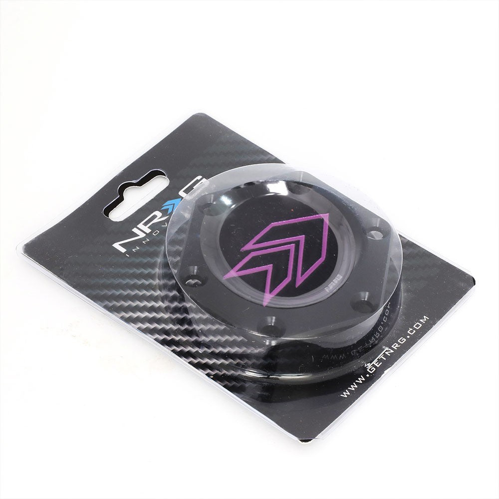 NRG STR-620PP Purple Arrow Engraved Steering Wheel Horn Plate Cover NRG-STR-620PP