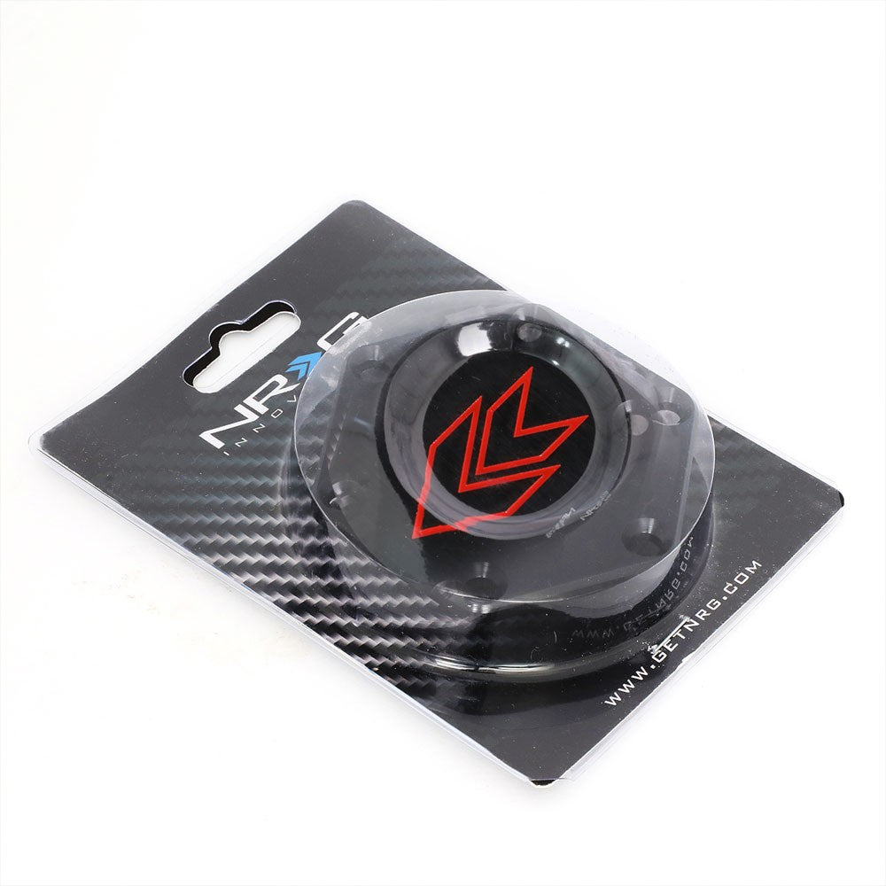 NRG STR-620RD White Arrow Engraved Steering Wheel Horn Plate Cover NRG-STR-620RD