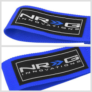 NRG Blue TOW-120BL Front/Rear Nylon Tow Strap Tow Hook Kit For 05-08 Scion tC-Truck & Towing-BuildFastCar-BFC-NRG-TOW-120BL