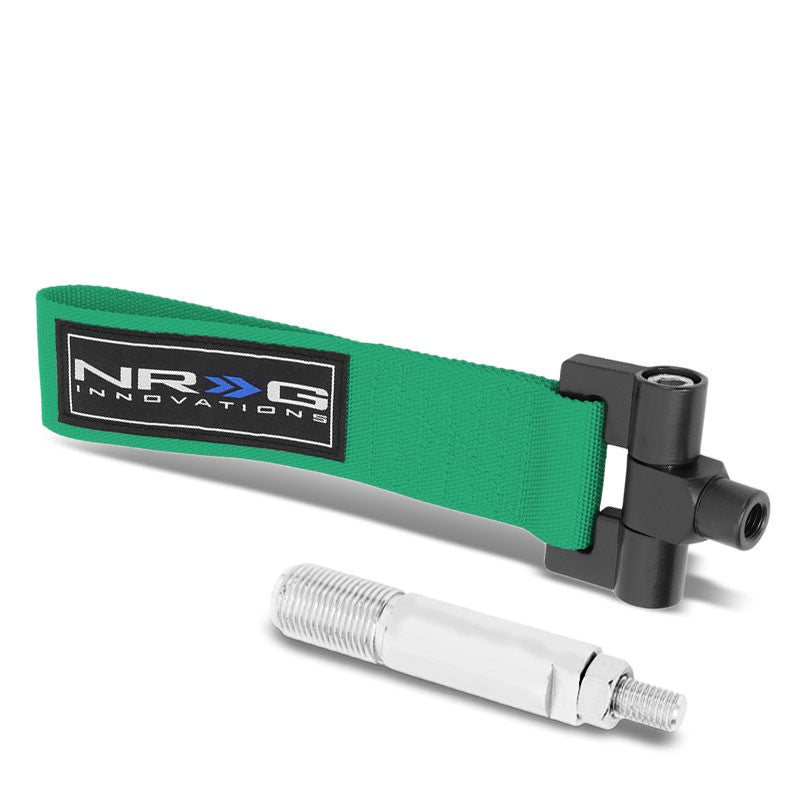 NRG Green TOW-120GN Front/Rear Nylon Tow Strap Tow Hook Kit For 05-08 Scion tC-Truck & Towing-BuildFastCar-BFC-NRG-TOW-120GN