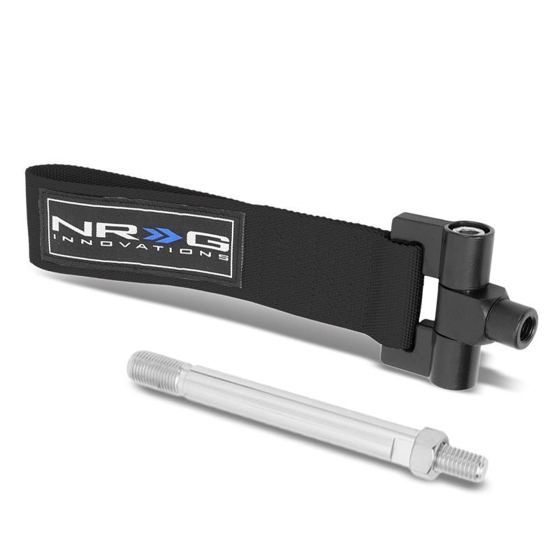 NRG Black TOW-122BK Front/Rear Nylon Tow Strap Tow Hook Kit For 13-19 Subaru BRZ-Truck & Towing-BuildFastCar-BFC-NRG-TOW-122BK
