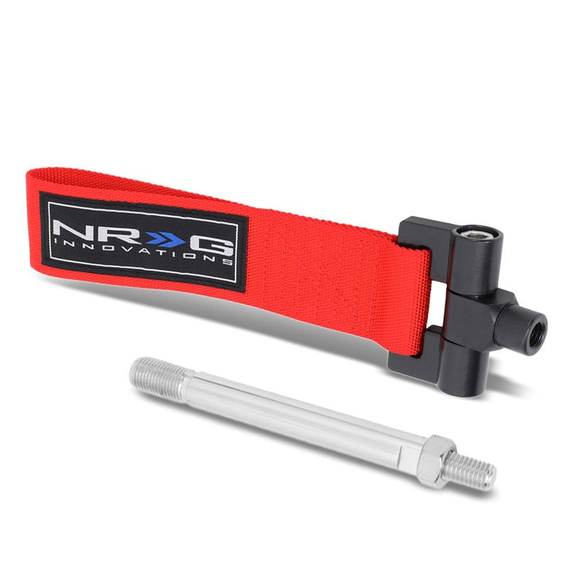 NRG Red TOW-122RD Front/Rear Nylon Tow Strap Tow Hook Kit For 13-19 Subaru BRZ-Truck & Towing-BuildFastCar-BFC-NRG-TOW-122RD