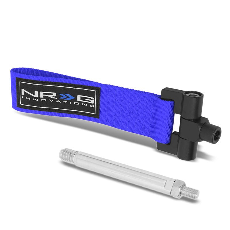 NRG Blue TOW-125BL Front/Rear Nylon Tow Strap Tow Hook Kit For Lexus IS250/IS350-Truck & Towing-BuildFastCar-BFC-NRG-TOW-125BL